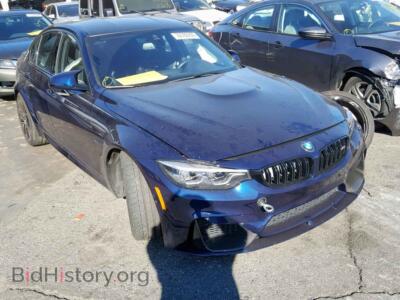 2018 BMW M3, синий — VIN WBS8M9C54J5J80342, Copart