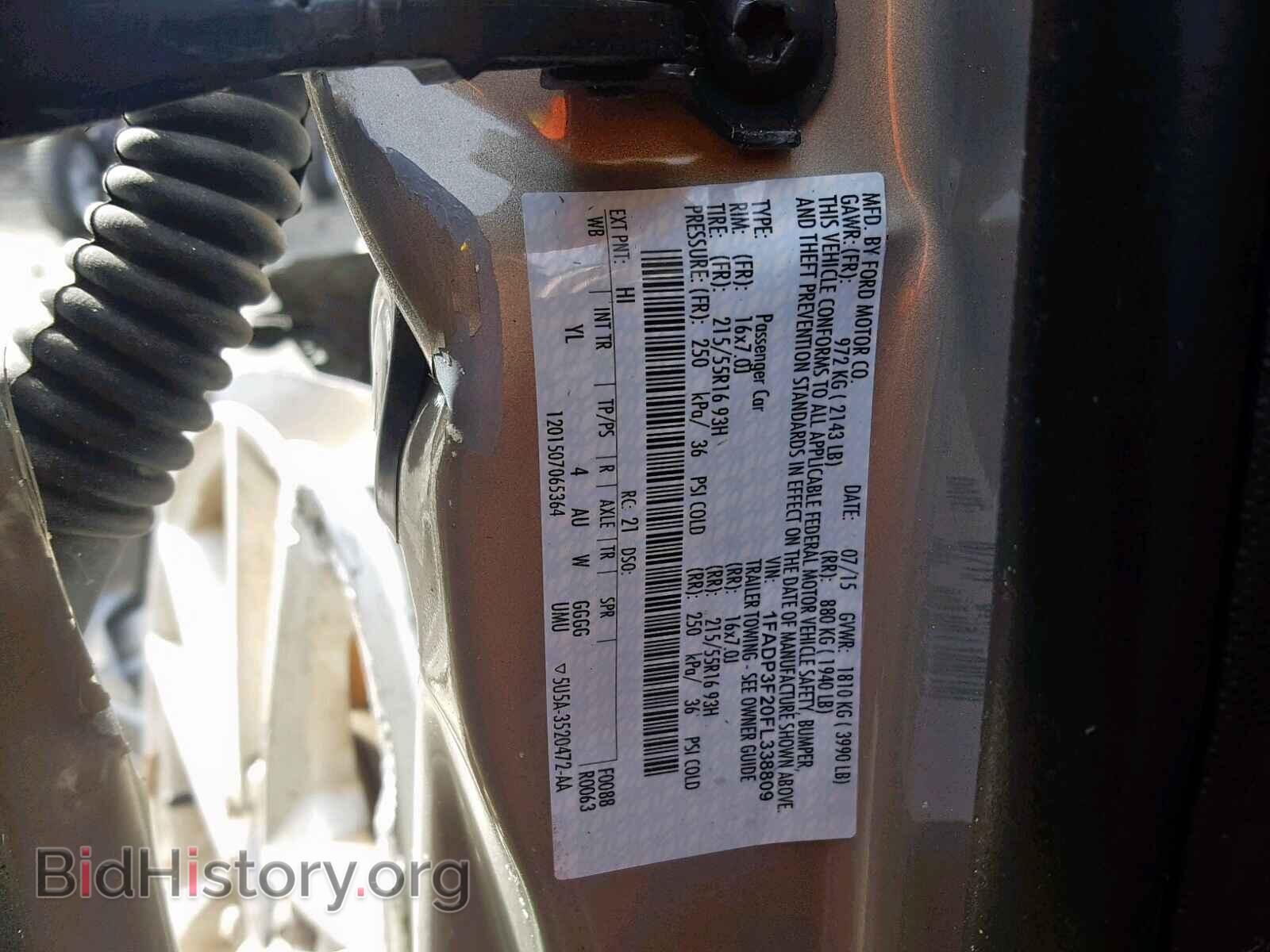 2015 FORD FOCUS - VIN: 1FADP3F20FL338809 - Photo 10