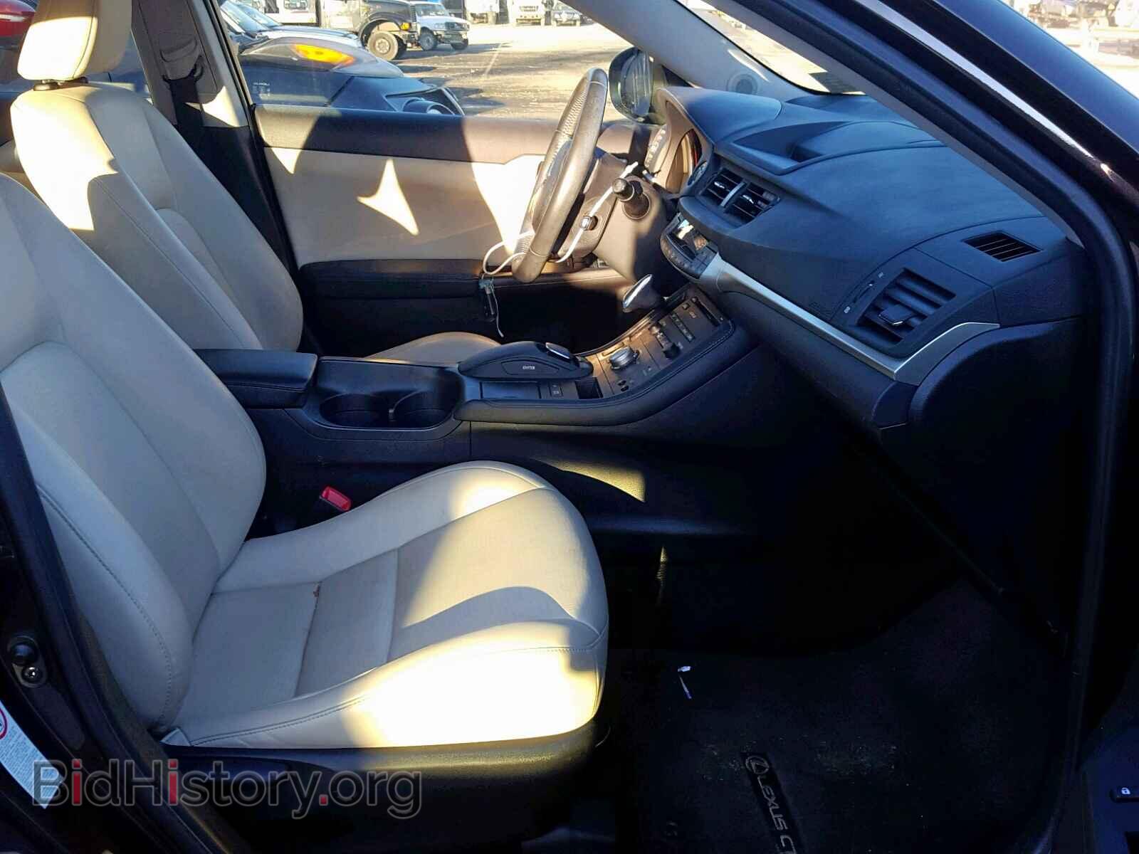 2012 LEXUS CT 200 - VIN: JTHKD5BH2C2102162 - Фото 5