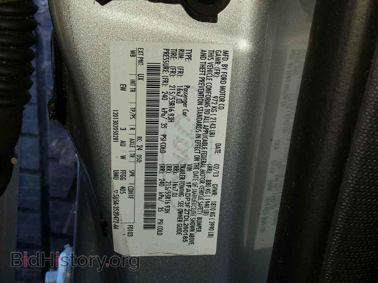 2013 FORD FOCUS - VIN: 1FADP3F27DL260185 - Photo 10