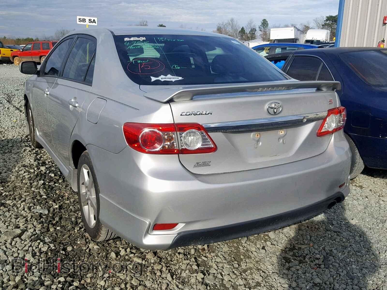 2013 TOYOTA COROLLA BA - VIN: 5YFBU4EE8DP185158 - Фото 3