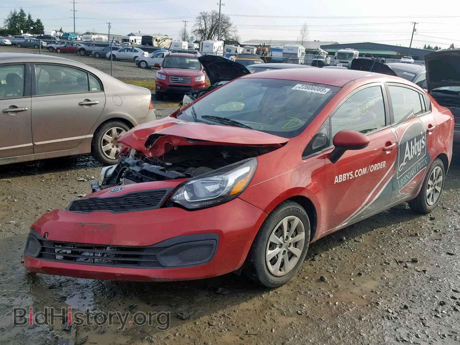 2013 KIA RIO - VIN: KNADM4A38D6097678 - Фото 2
