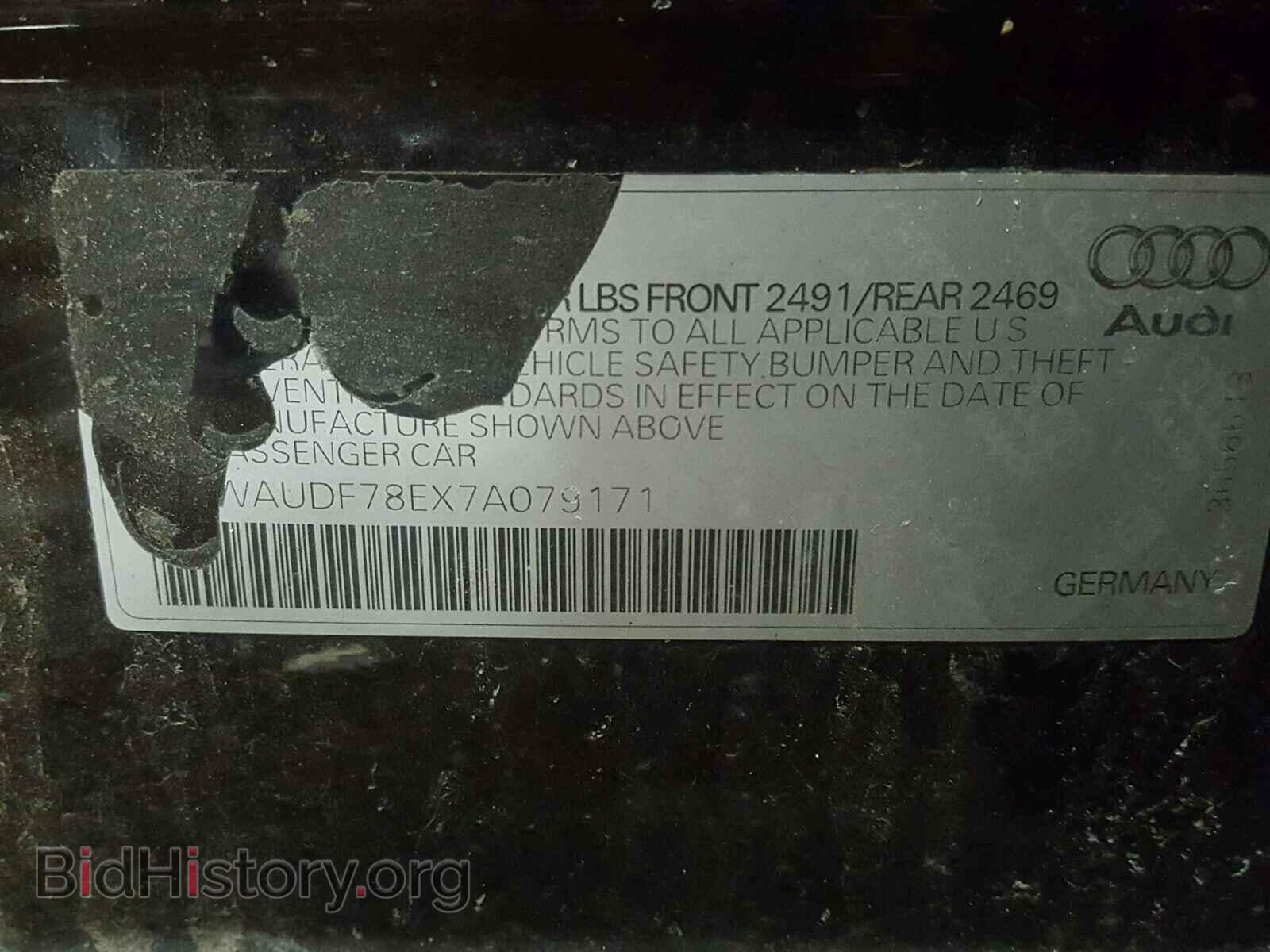 2007 AUDI A4 - VIN: WAUDF78EX7A079171 - Фото 10