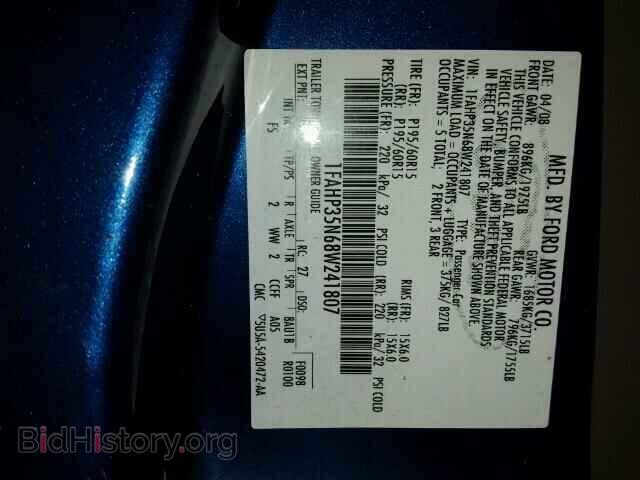 2008 FORD FOCUS - VIN: 1FAHP35N68W241807 - Фото 10