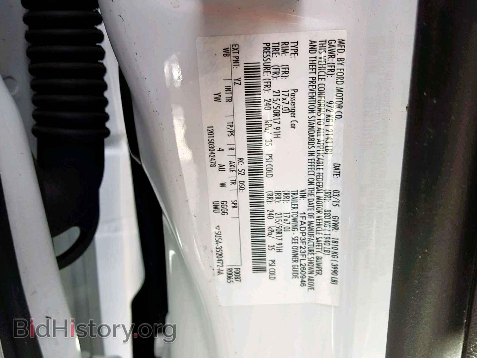 2015 FORD FOCUS SE - VIN: 1FADP3F23FL260946 - Фото 10