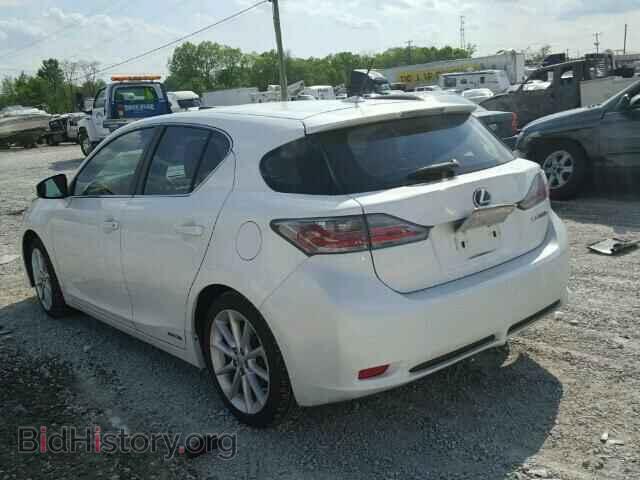 2012 LEXUS CT 200 - VIN: JTHKD5BH8C2067143 - Фото 3