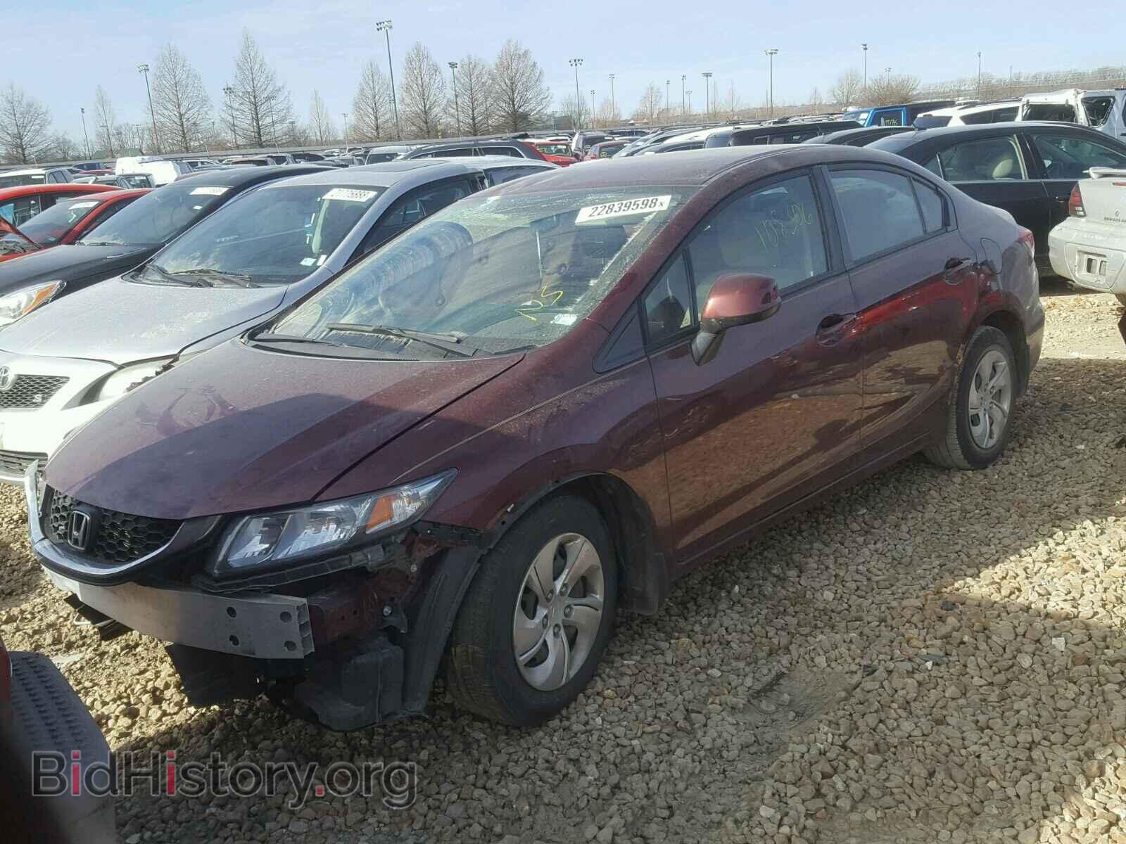 2013 HONDA CIVIC - VIN: 2HGFB2F50DH602435 - Фото 2