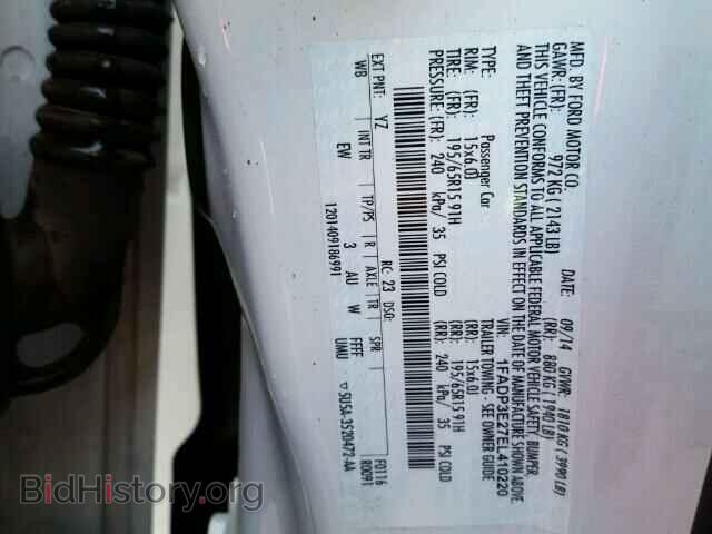 2014 FORD FOCUS - VIN: 1FADP3E27EL410220 - Photo 10