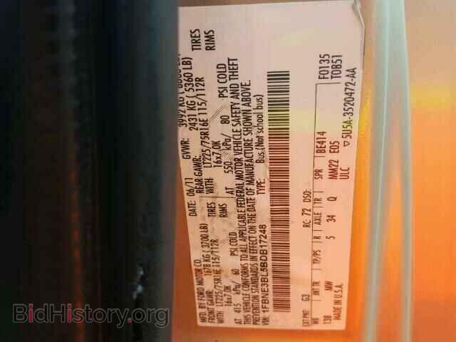 2011 FORD ECONOLINE - VIN: 1FBNE3BL5BDB17248 - Photo 10