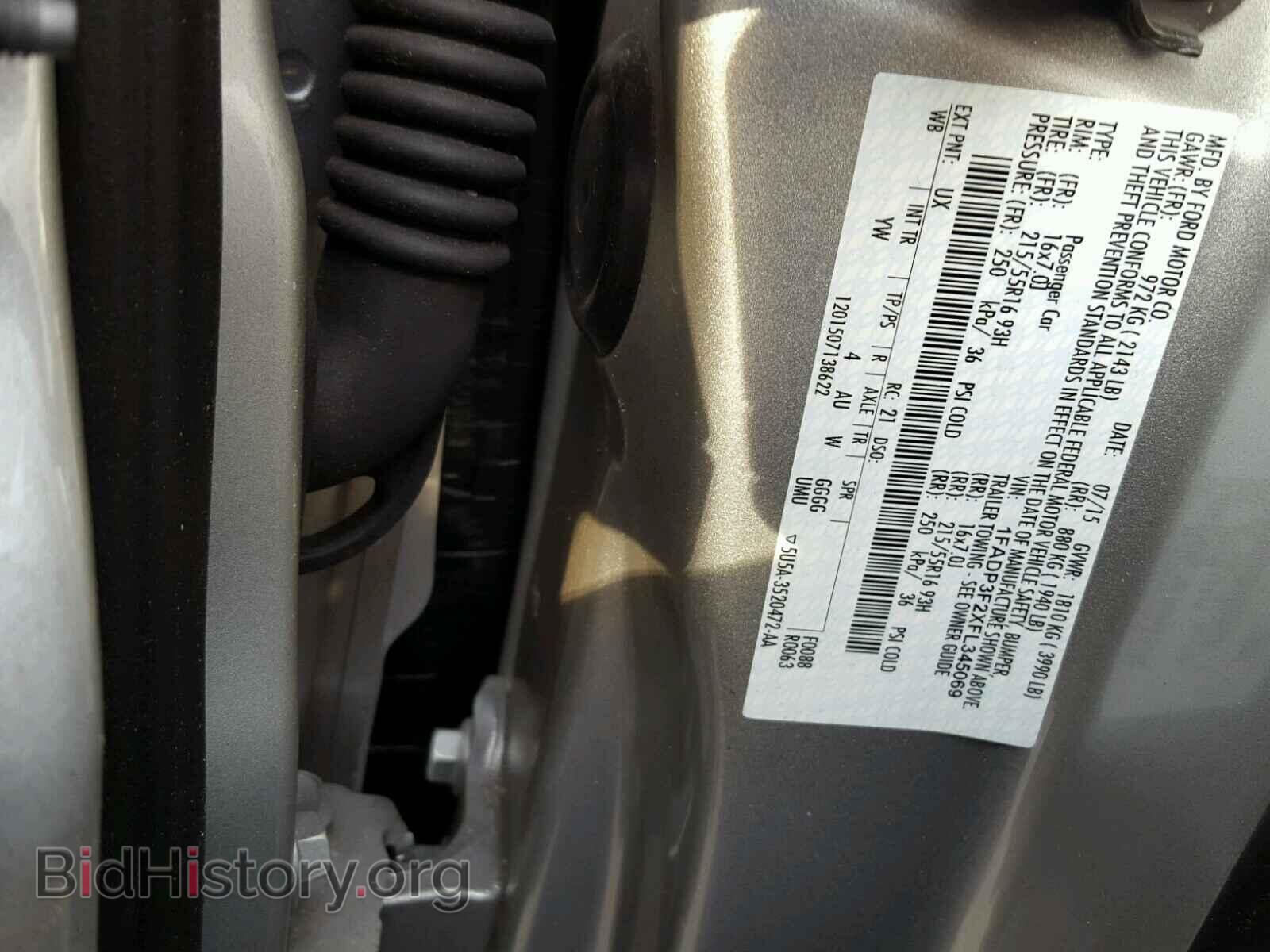 2015 FORD FOCUS - VIN: 1FADP3F2XFL345069 - Фото 10