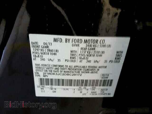 2013 FORD EDGE - VIN: 2FMDK3JC2DBC29172 - Photo 10