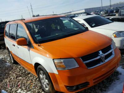 2010 Dodge CARAVAN Grand Cara, orange — VIN 2D4RN5D11AR234456, Copart