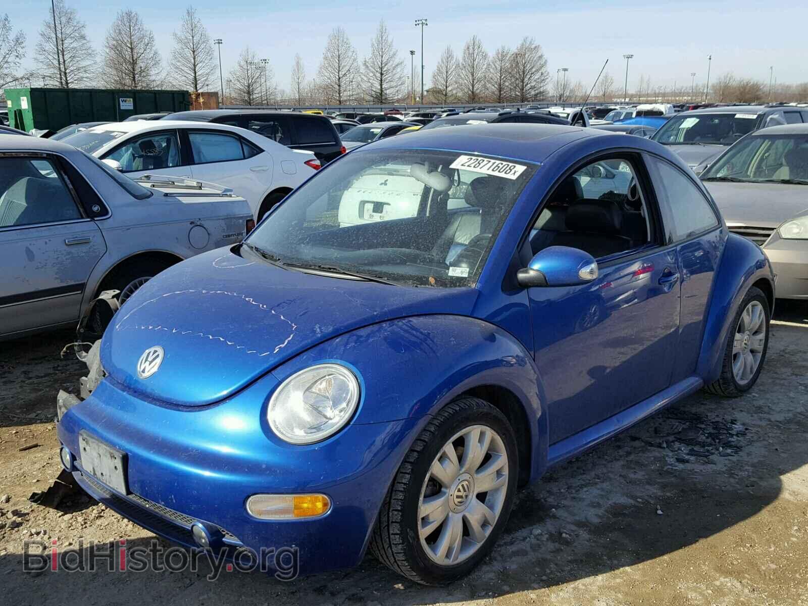 2003 VOLKSWAGEN BEETLE - VIN: 3VWCD21C63M444004 - Фото 2