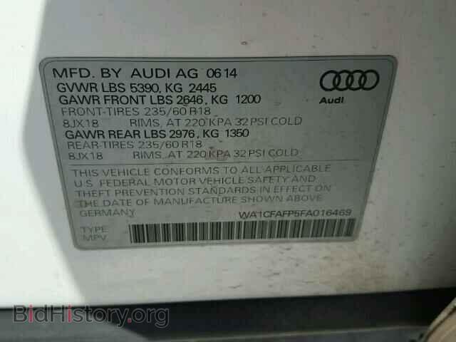 2015 AUDI Q5 - VIN: WA1CFAFP5FA016469 - Фото 10