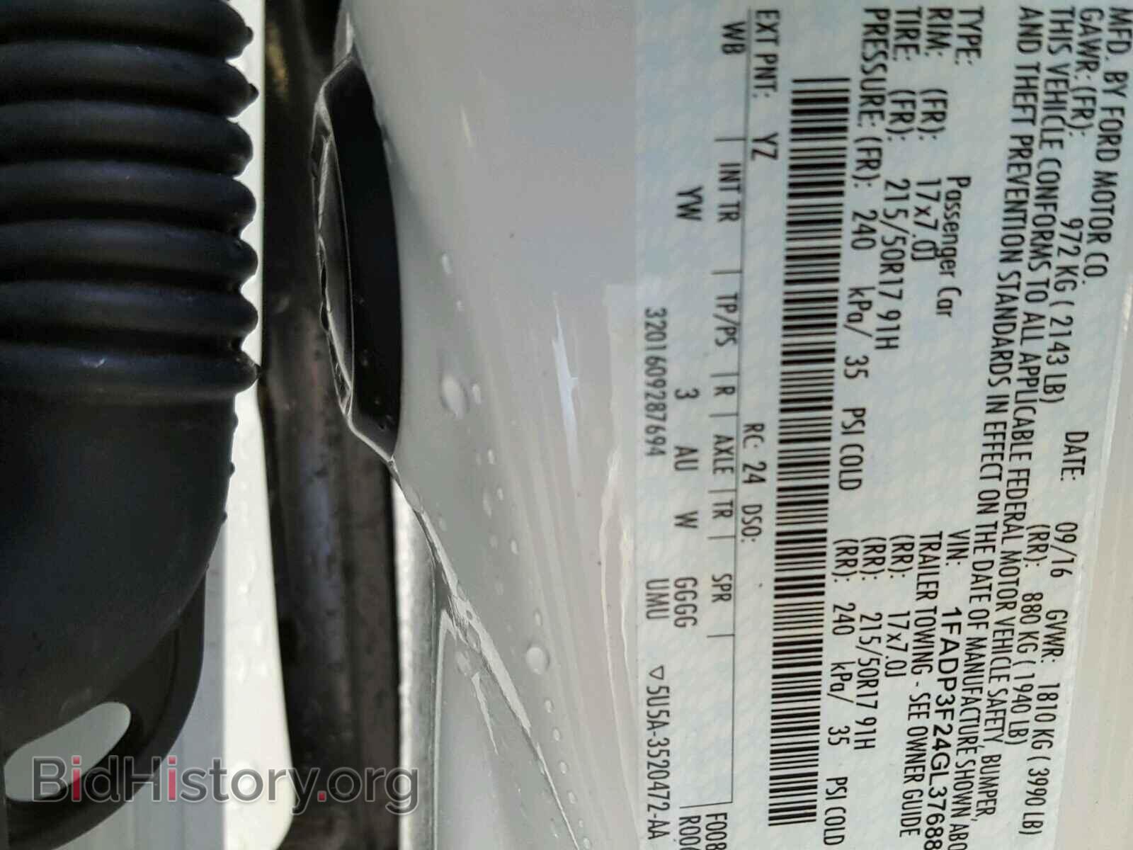 2016 FORD FOCUS - VIN: 1FADP3F24GL376884 - Photo 10