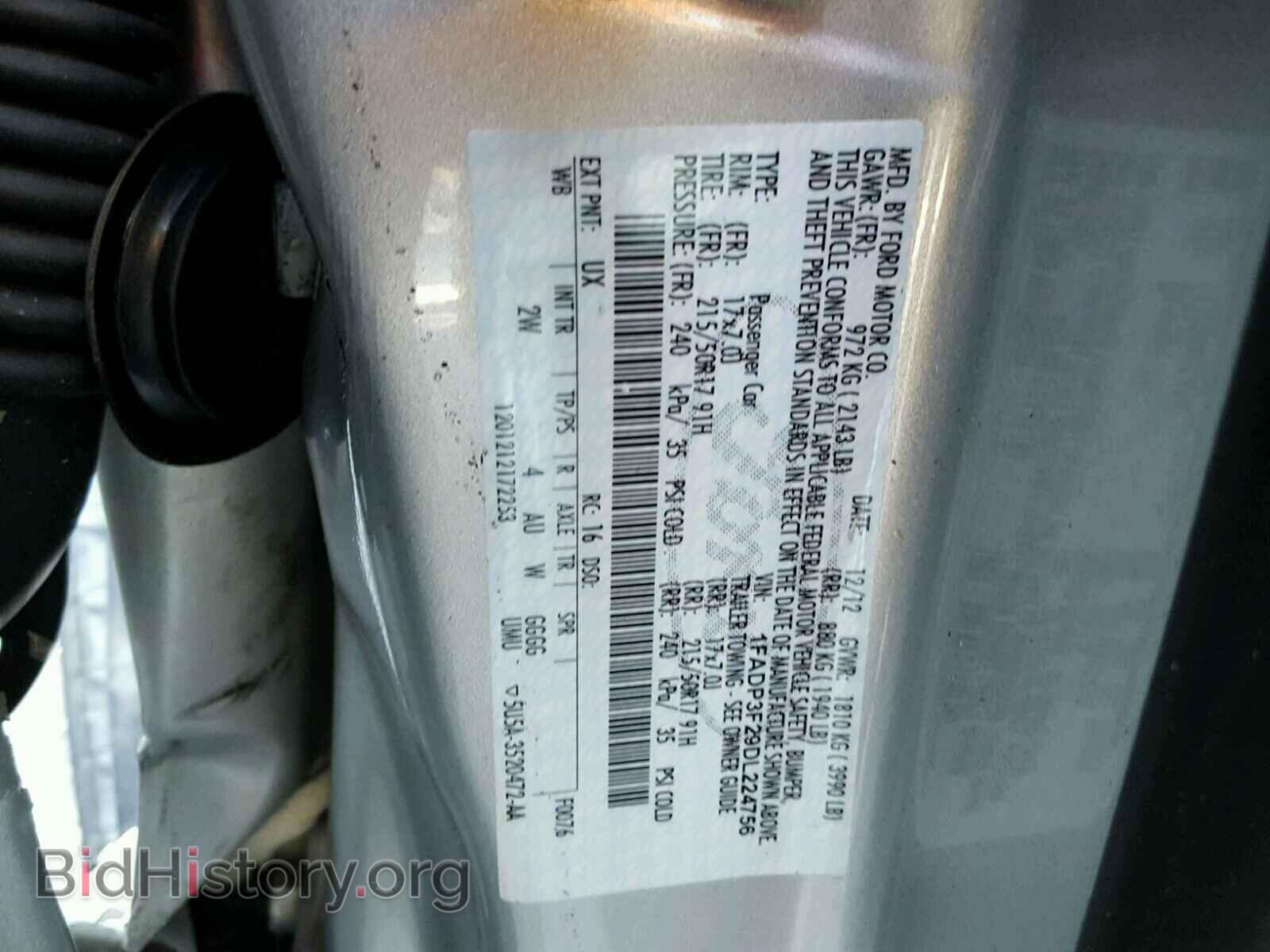2013 FORD FOCUS - VIN: 1FADP3F29DL224756 - Фото 10