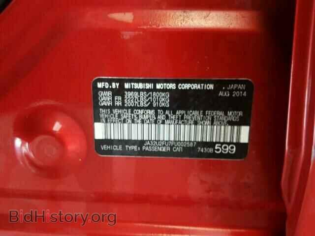 2015 MITSUBISHI LANCER - VIN: JA32U2FU7FU002587 - Фото 10
