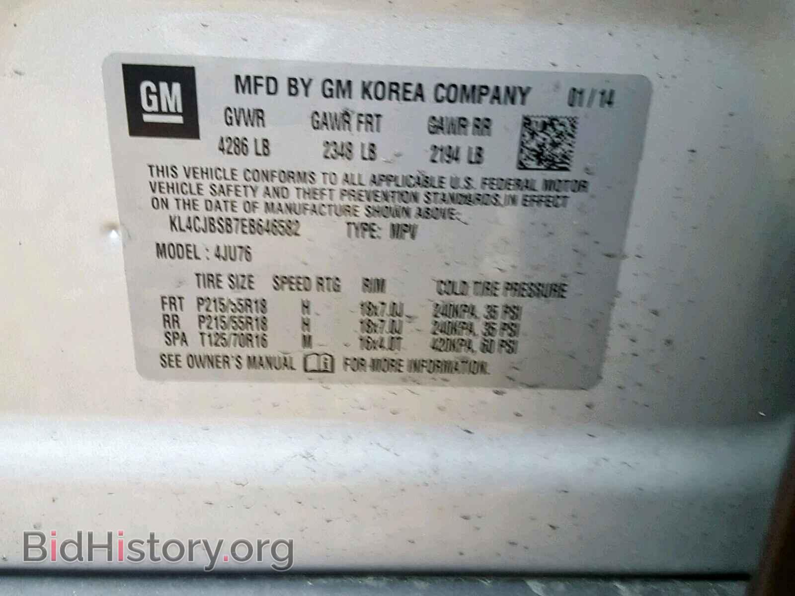 2014 BUICK ENCORE CON - VIN: KL4CJBSB7EB646582 - Photo 10