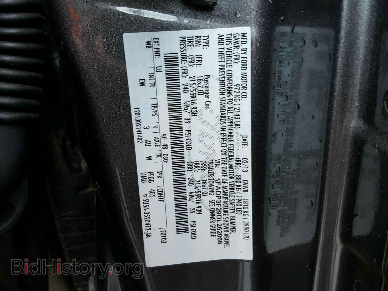 2013 FORD FOCUS - VIN: 1FADP3F29DL262066 - Photo 10