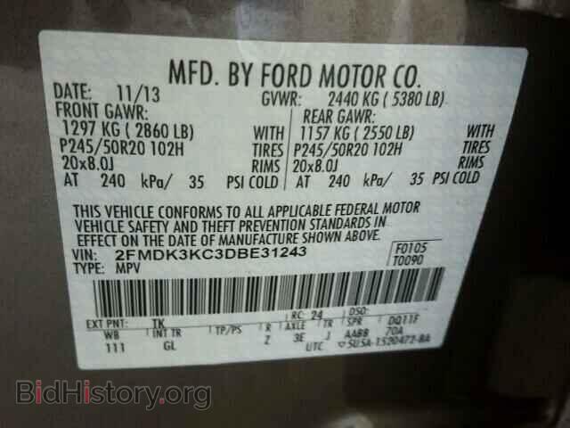 2013 FORD EDGE - VIN: 2FMDK3KC3DBE31243 - Photo 10