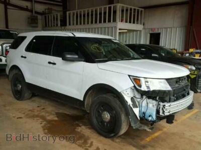 2016 Ford EXPLORER Explorer P, белый — VIN 1FM5K8AR9GGC14820, Copart