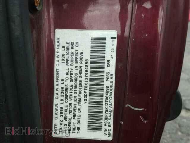 2003 SAAB 9 3 - VIN: YS3DF78K137004898 - Photo 10