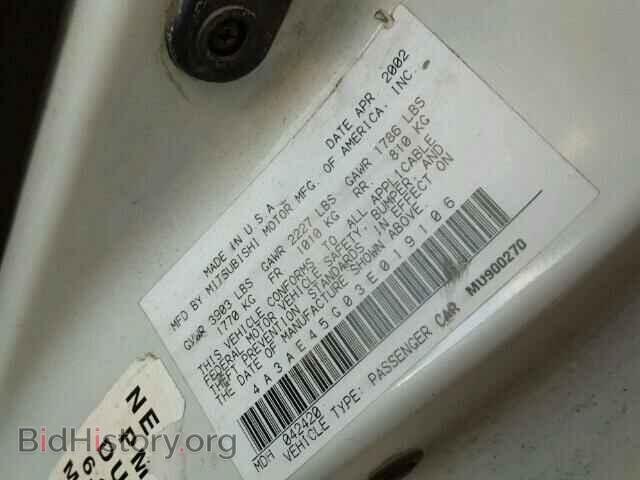 2003 MITSUBISHI ECLIPSE - VIN: 4A3AE45G03E019106 - Photo 10