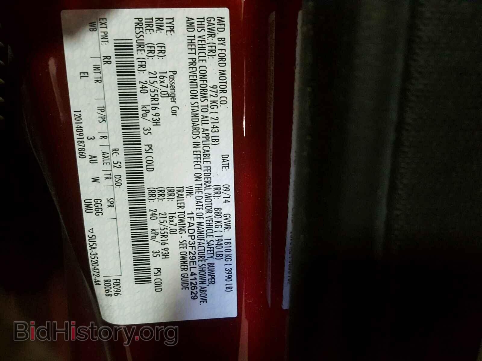 2014 FORD FOCUS - VIN: 1FADP3F29EL412629 - Photo 10