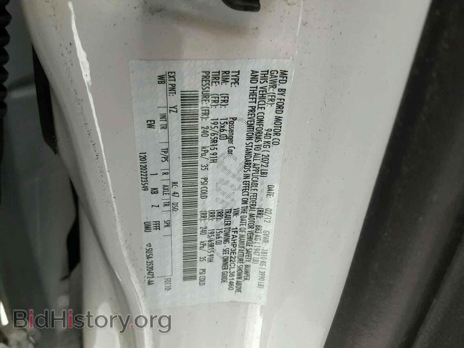 2012 FORD FOCUS - VIN: 1FAHP3E22CL361460 - Photo 10