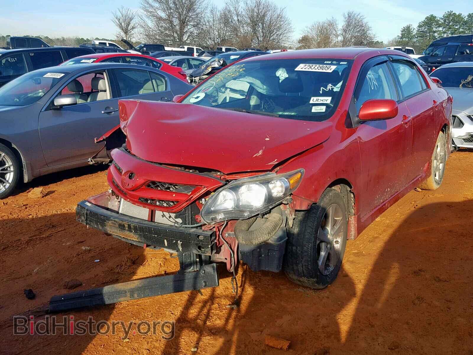 2011 TOYOTA COROLLA BA - VIN: 2T1BU4EEXBC576843 - Фото 2