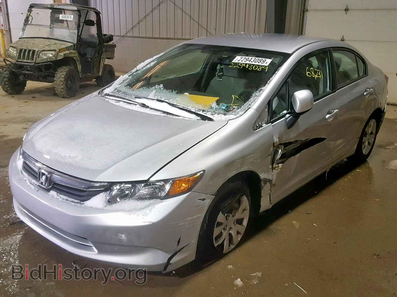 2012 HONDA CIVIC LX - VIN: 19XFB2F59CE384889 - Фото 2