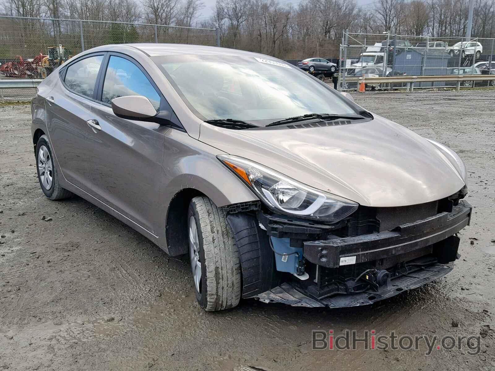 Фотография 5NPDH4AEXGH751454 - HYUNDAI ELANTRA 2016