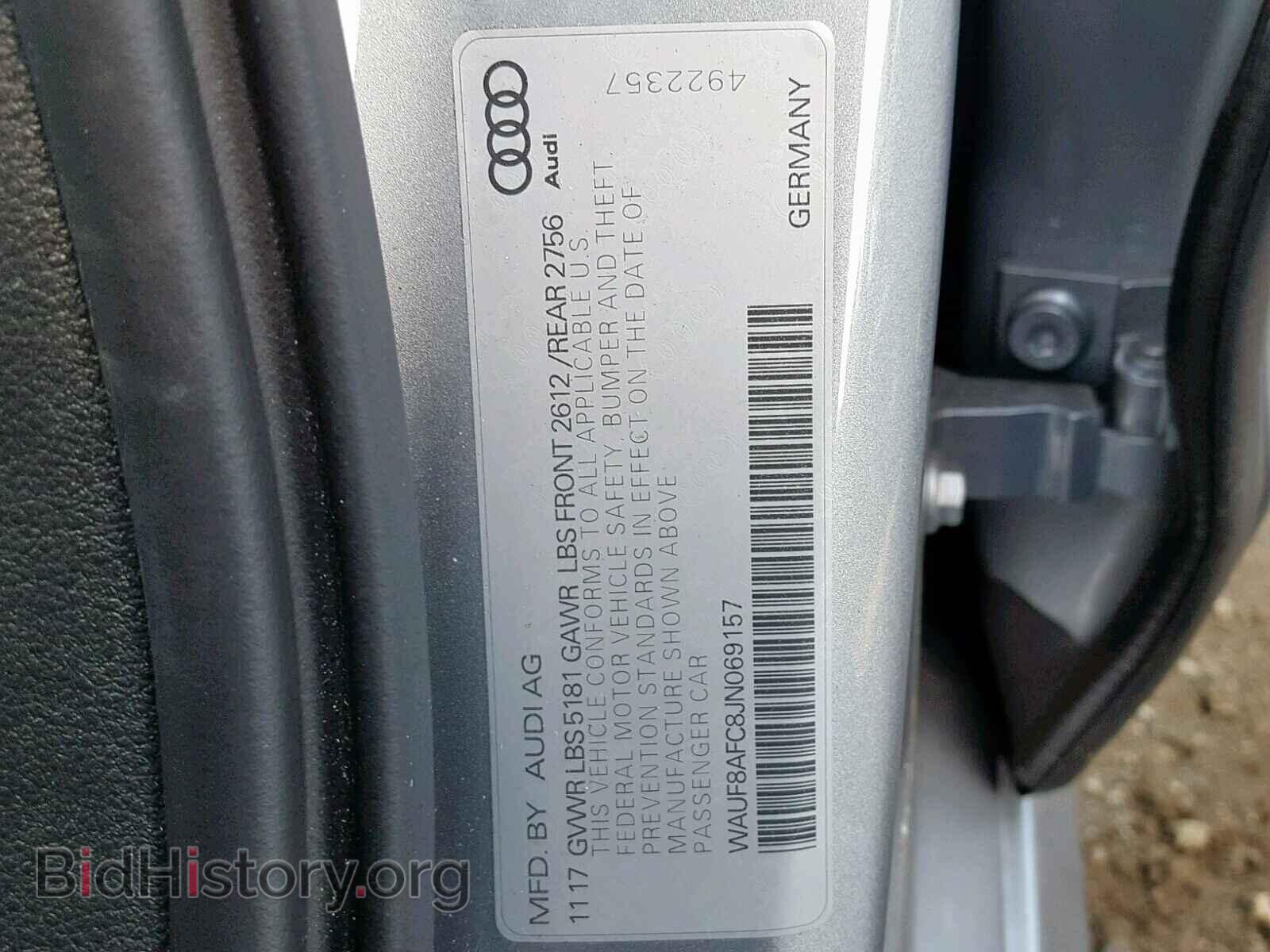 2018 AUDI A6 - VIN: WAUF8AFC8JN069157 - Фото 10