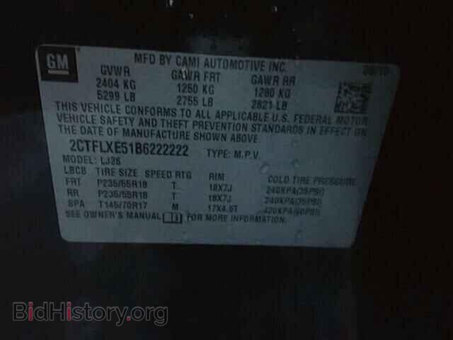 2011 GMC TERRAIN - VIN: 2CTFLXE51B6222222 - Photo 10