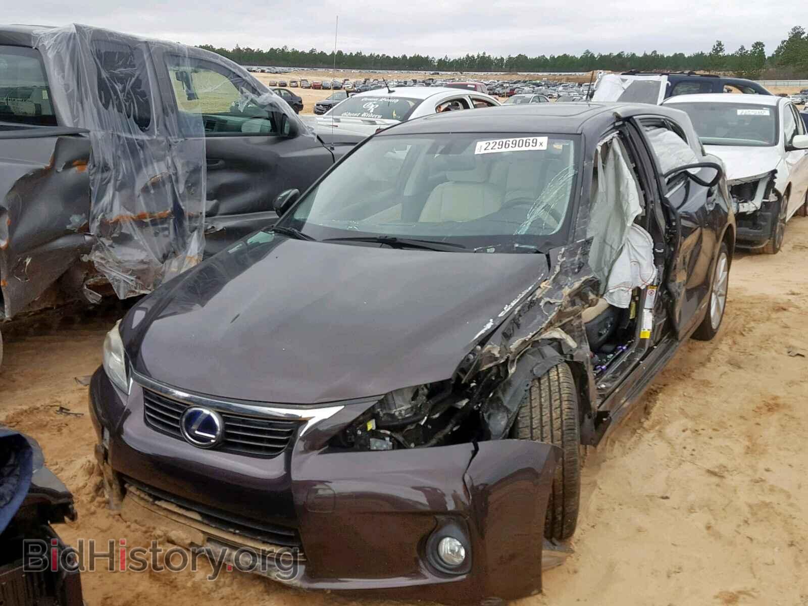 2012 LEXUS CT 200 - VIN: JTHKD5BH3C2108424 - Фото 2