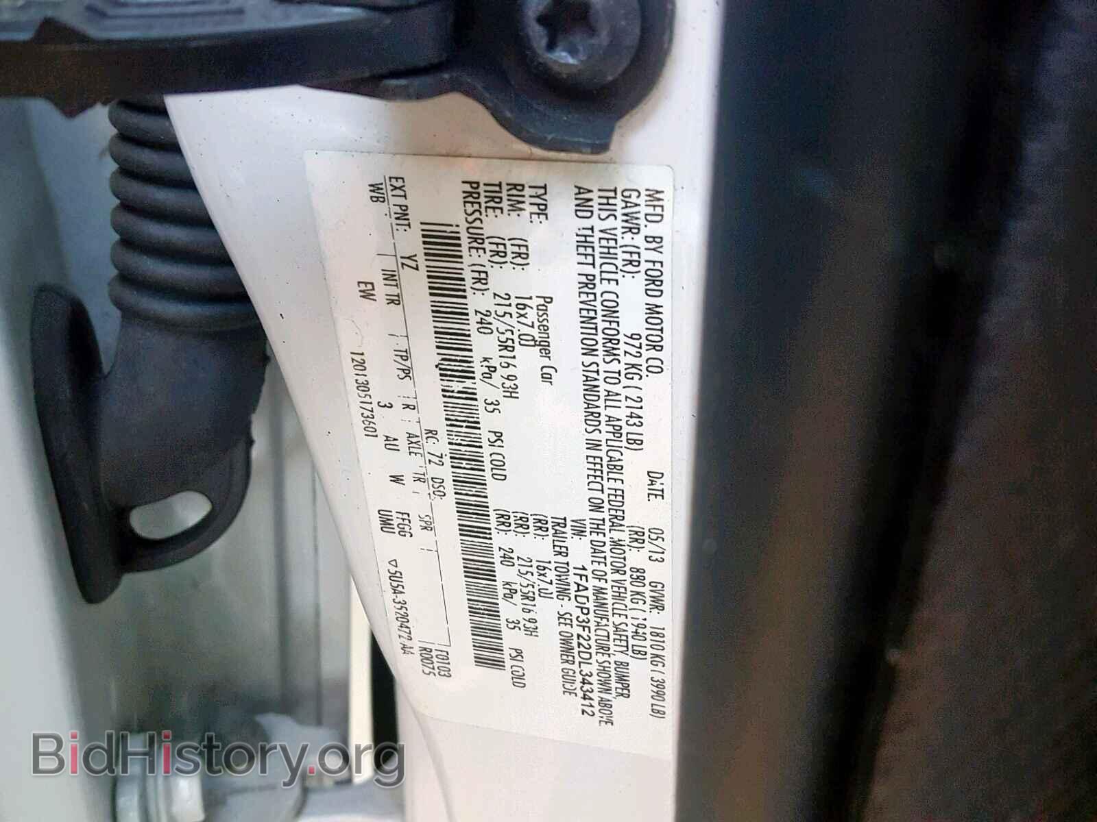 2013 FORD FOCUS SE - VIN: 1FADP3F22DL343412 - Фото 10