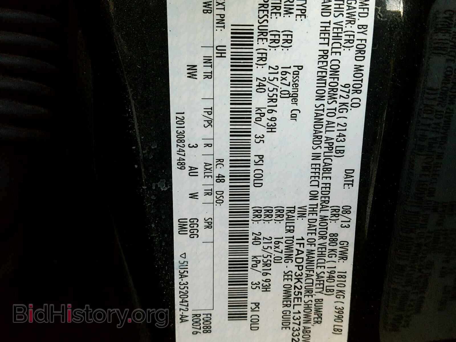 2014 FORD FOCUS - VIN: 1FADP3K25EL137332 - Photo 10