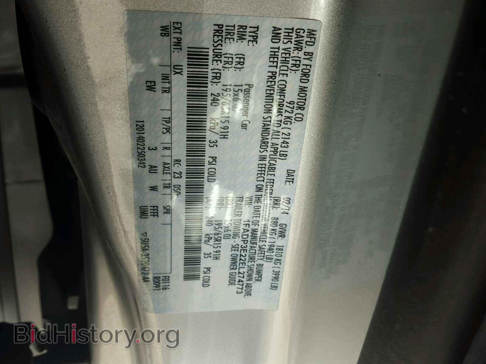 2014 FORD FOCUS - VIN: 1FADP3E22EL274773 - Photo 10