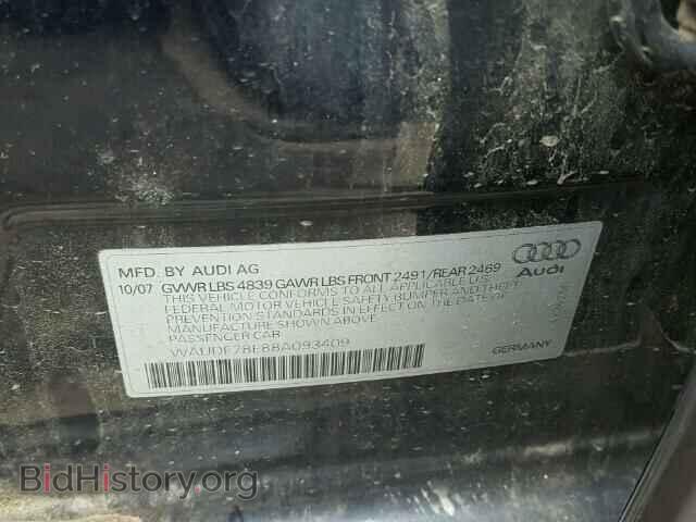 2008 AUDI A4 - VIN: WAUDF78E88A093409 - Фото 10