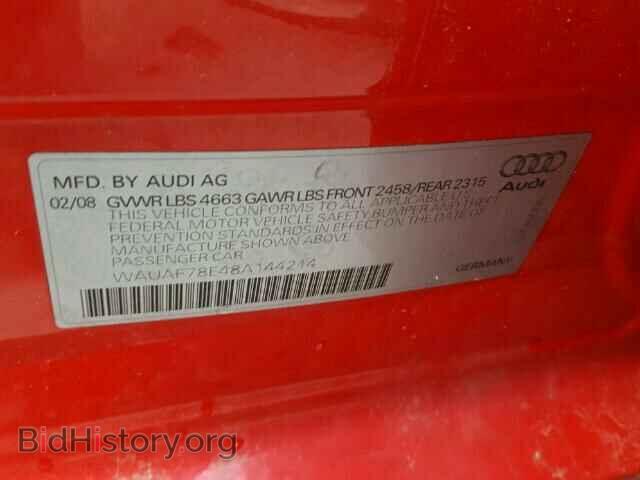 2008 AUDI A4 - VIN: WAUAF78E48A144214 - Photo 10