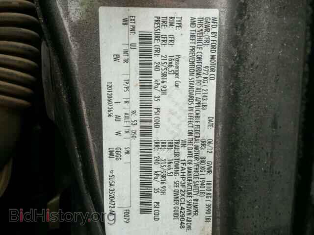 2012 FORD FOCUS - VIN: 1FAHP3F2XCL429048 - Photo 10