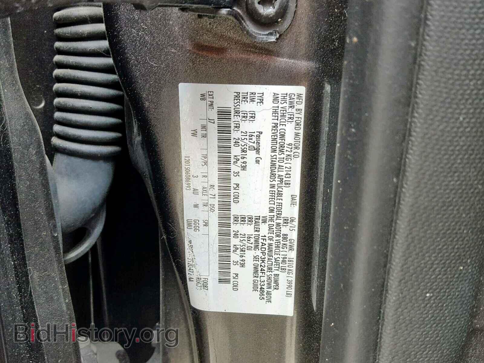 2015 FORD FOCUS SE - VIN: 1FADP3K24FL334865 - Фото 10
