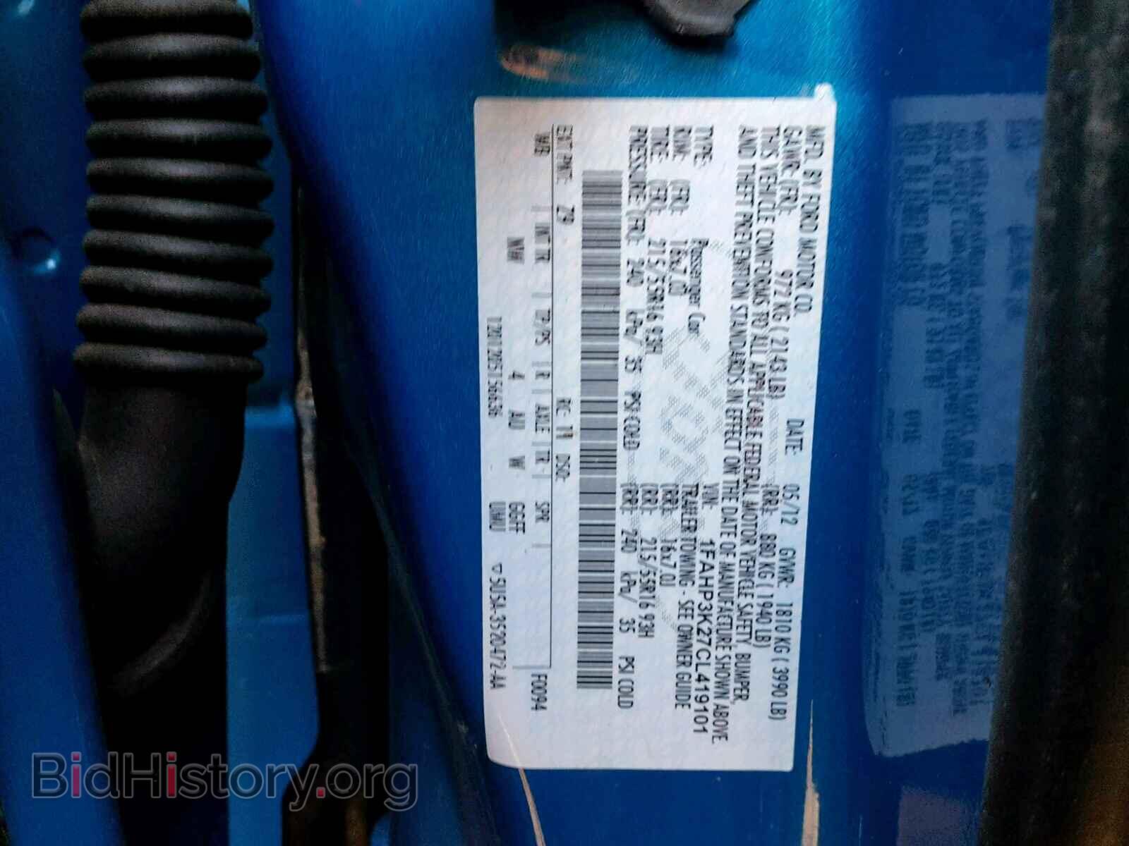 2012 FORD FOCUS SE - VIN: 1FAHP3K27CL419101 - Фото 10