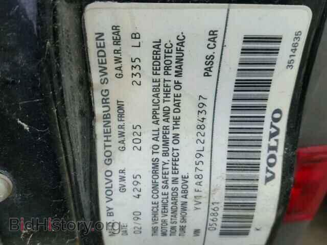 1990 VOLVO 740 - VIN: YV1FA8759L2284397 - Фото 10