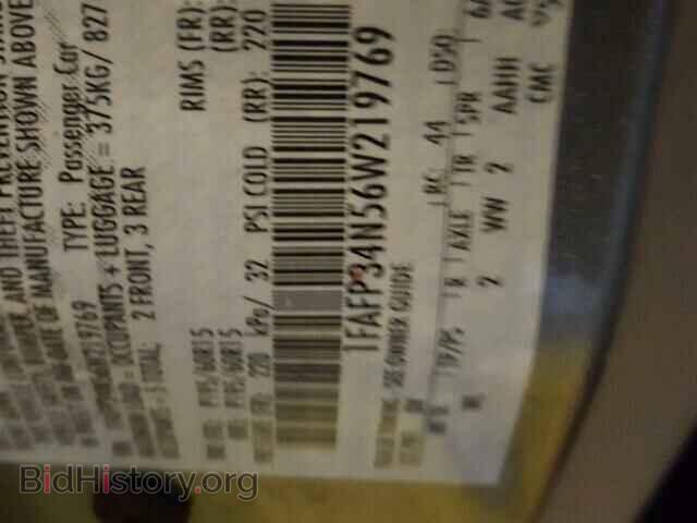 2006 FORD FOCUS - VIN: 1FAFP34N56W219769 - Фото 10