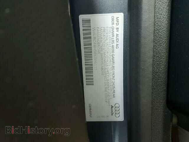 2006 AUDI A4 - VIN: WAUBC48H56K005111 - Фото 10