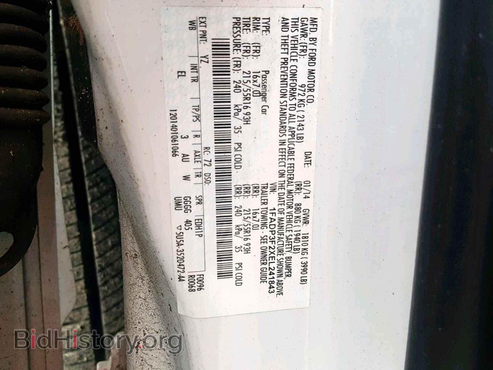 2014 FORD FOCUS SE - VIN: 1FADP3F2XEL241843 - Фото 10