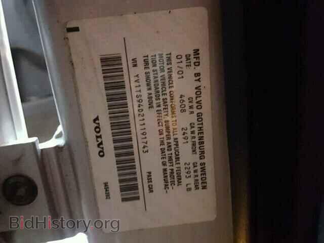 2001 VOLVO S80 - VIN: YV1TS94D211191743 - Фото 10