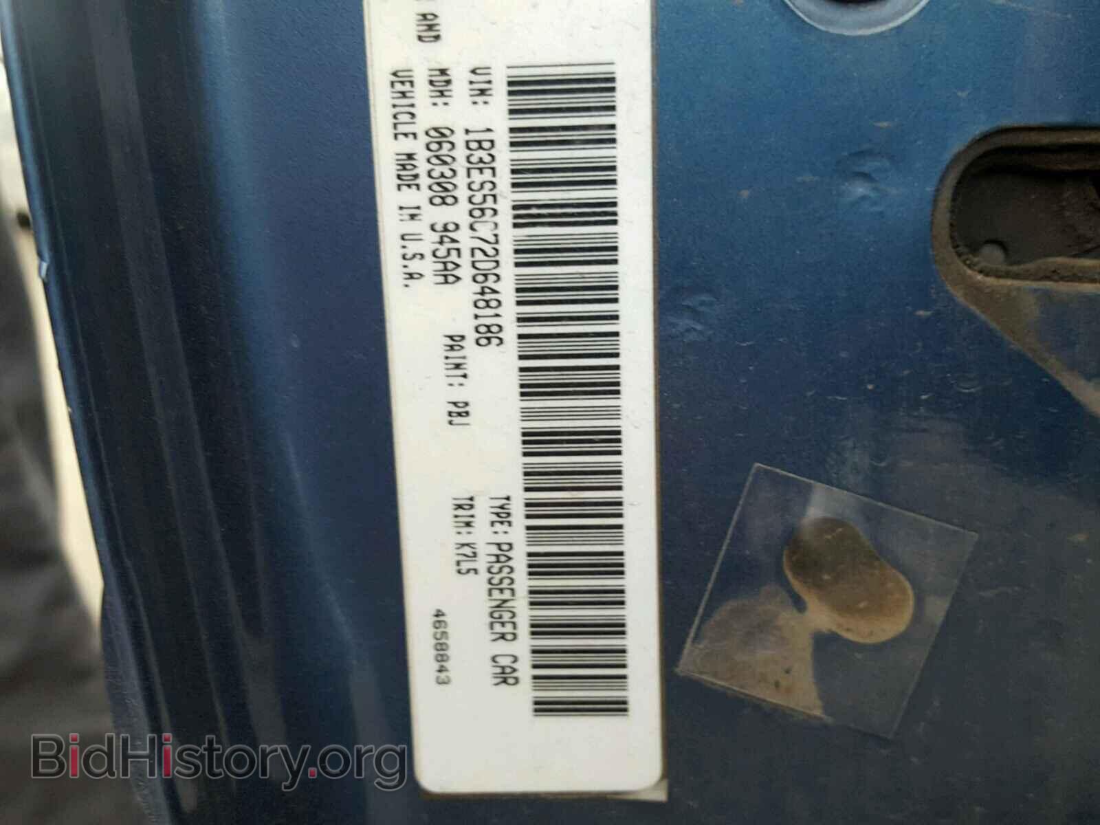 2002 DODGE NEON - VIN: 1B3ES56C72D648186 - Фото 9