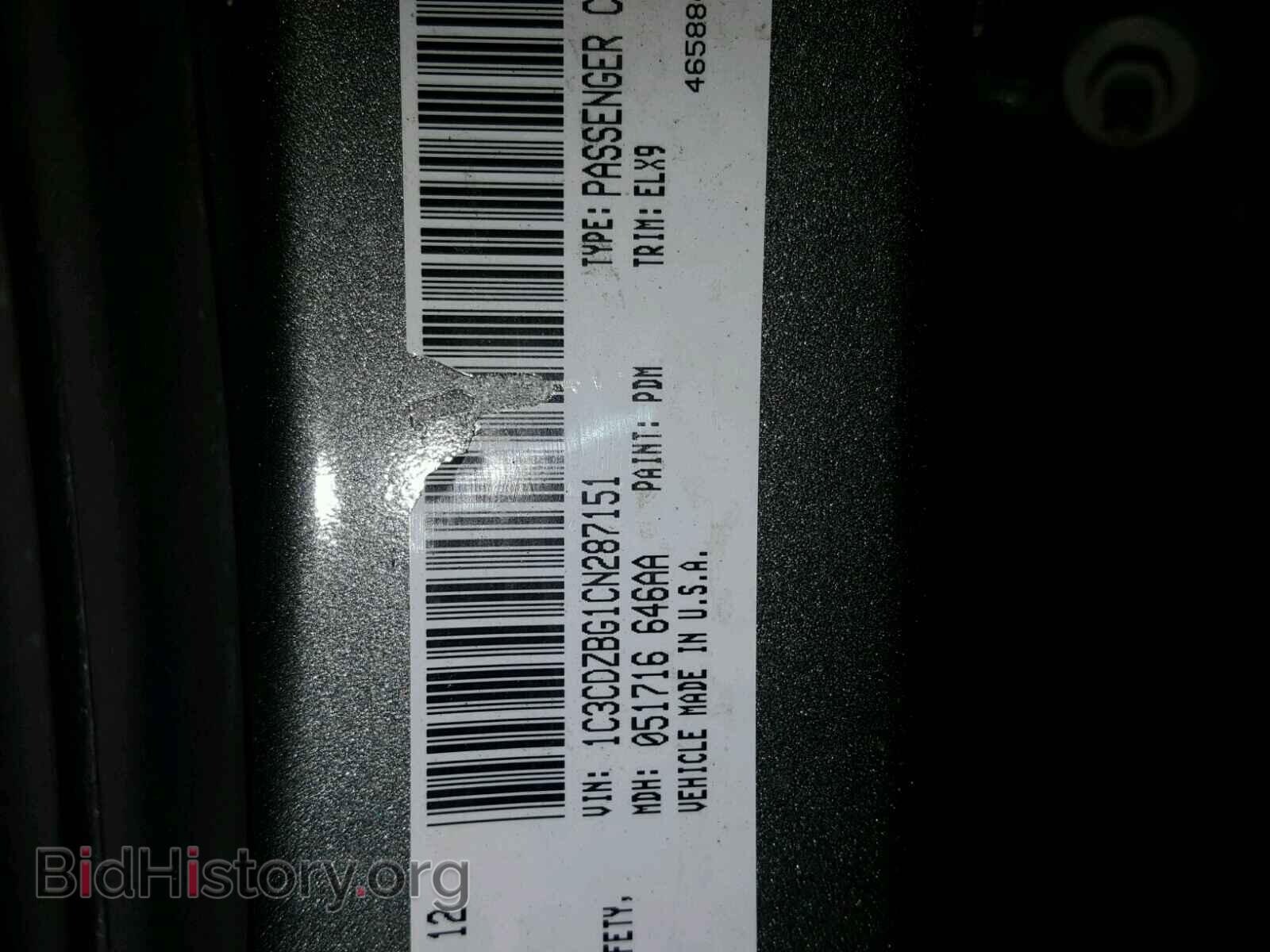 2012 DODGE AVENGER - VIN: 1C3CDZBG1CN287151 - Фото 10